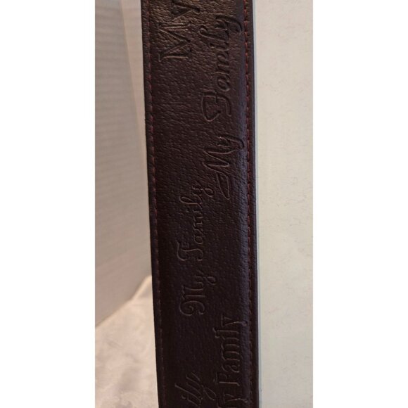 Encore  Brown Leather 8" x 10" "My Family" Picture Frame Vintage 1990s - Picture 2 of 5